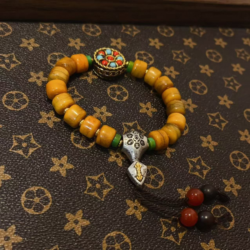Men Accessories Nepal - Yak Bone Matching Nepal Bracelets Men