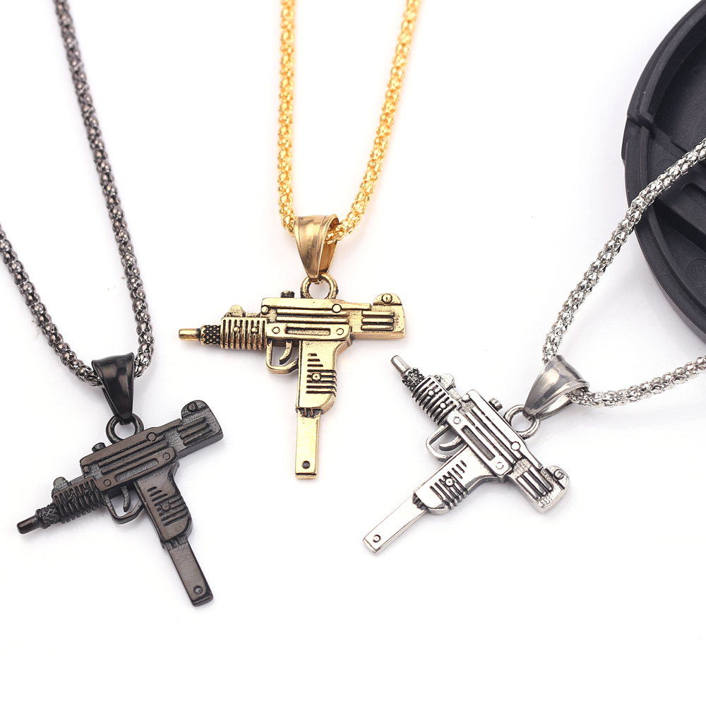 Punk Uzi Pistol Machine Gun Ne - đánh giá và giá Men Accessories Fashion