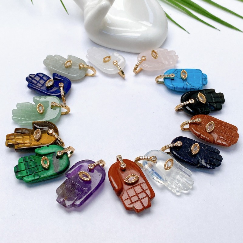 1pc Brand Crystal Natural Ston - đánh giá và giá Men'S Accessories Jewelry Brands