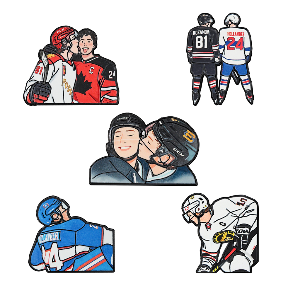 5pcs Heated Rivalry Cartoon ic - đánh giá và giá Lapel Pin Enamel