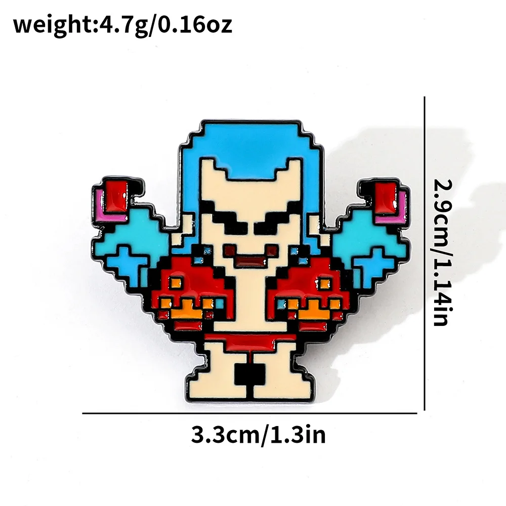5 Pcs Creativity Pixel Style B - đánh giá và giá Lapel Pin Enamel