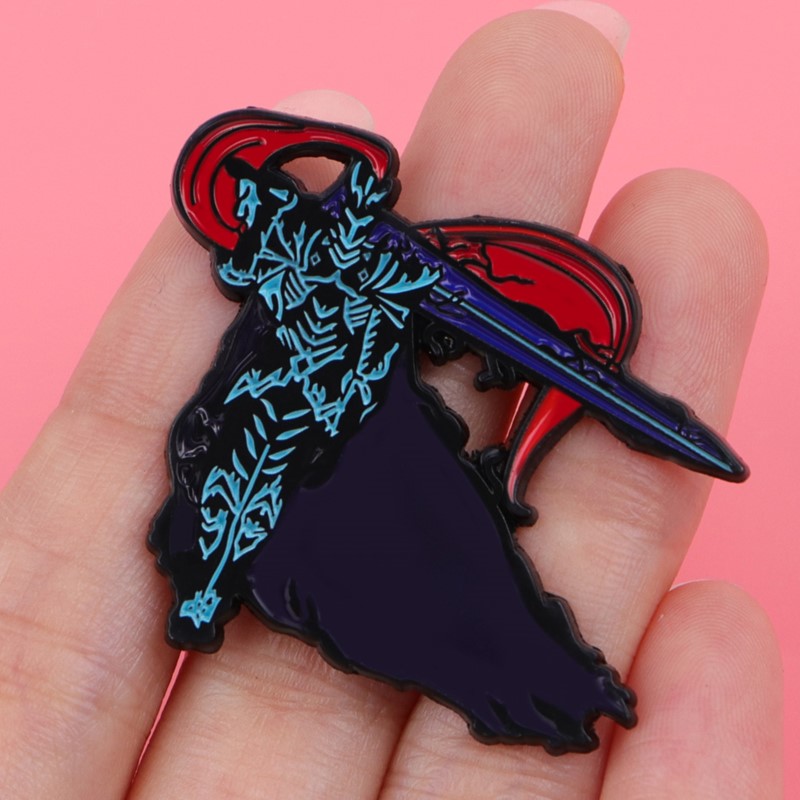 Dark Tone Shadow Monster Sword - đánh giá và giá Lapel Pin Enamel