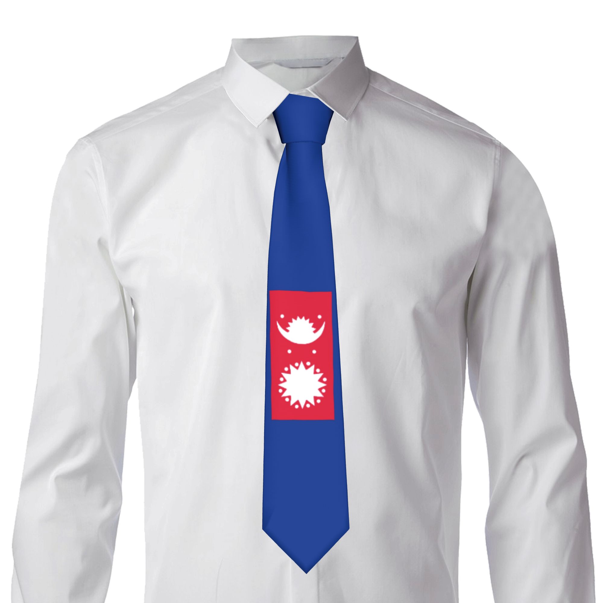 Nepal National Flag Tie  Graph - đánh giá và giá Men Accessories Nepal