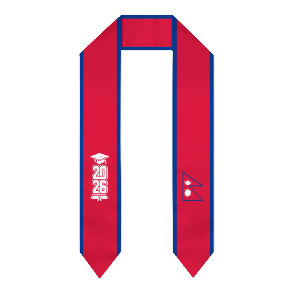 Class of 2026 Nepal Flag Scarf - đánh giá và giá Men Accessories Nepal