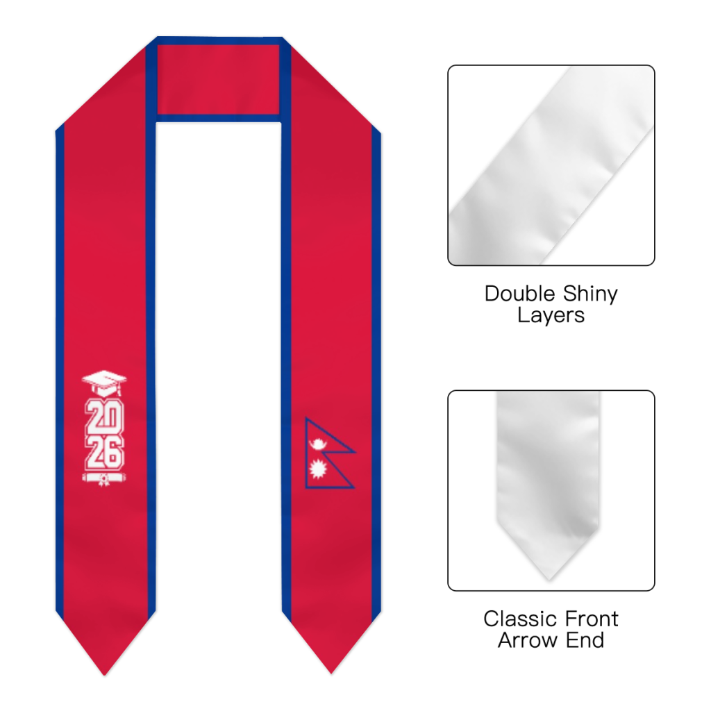 Class of 2026 Nepal Flag Scarf - đánh giá và giá Men Accessories Nepal